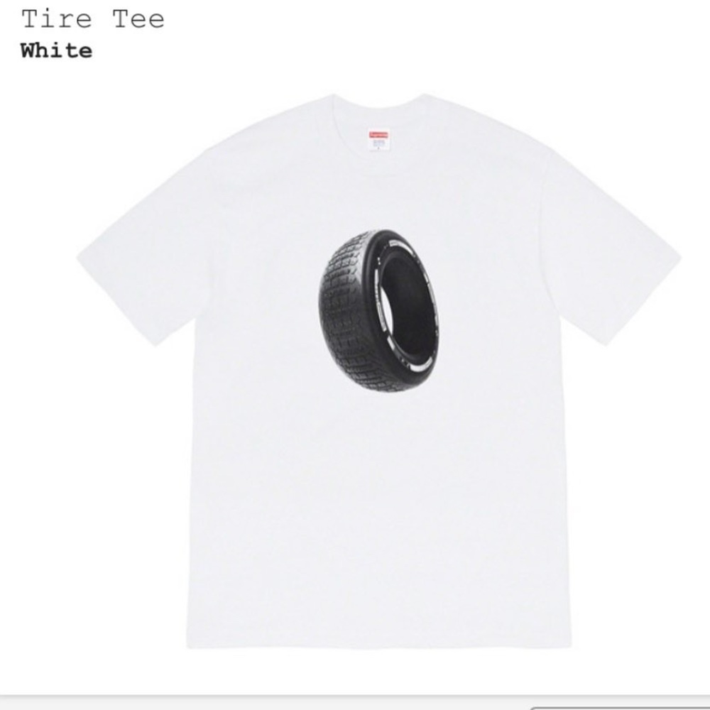 Supreme Tire Tee White